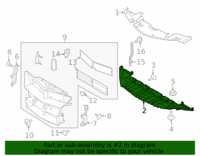 Lincoln MKC Front Bumper Guard 15-