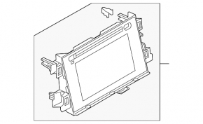 Monitor, display, navigation Mazda CX-5 13-16 with CD drive and Bluetooth unit