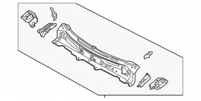 Metal wiper pan Mazda CX-5 17-24