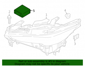 HID Headlight Control Module Mazda CX-5 17-22