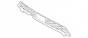 Ford Edge 19-24 front bumper lower grille for radar and engine heater, ST, ST-Line