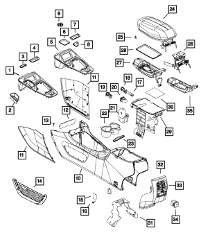 Jeep Cherokee Cup Holders KL 14-