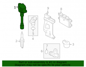 Ignition coil Nissan Kicks 18-24