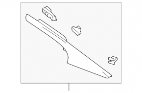 Rear pillar trim left Chevrolet Volt 11-15