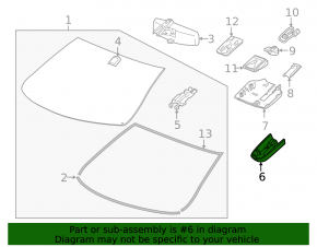Chevrolet Malibu 16 interior mirror trim - no camera