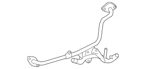 Long EGR tube for Lexus ES300h 13-13