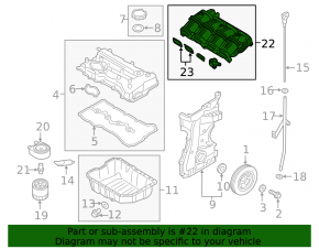 Intake manifold Hyundai Sonata 11-14 2.0