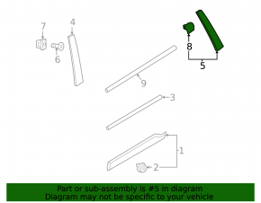 Door trim side rear rear right Volvo XC90 16-23