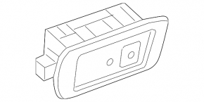 Ceiling light rear right Volvo XC60 18-23 gray