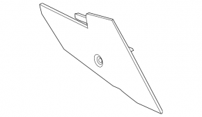 Buick Encore 13-22 black center console trim, front right side