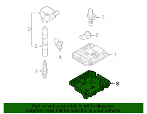 Bracket for ECU unit Audi Q7 20-26 3.0T MHEV