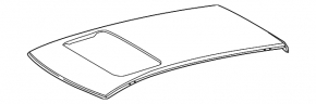 Metal roof for Lexus RX350 RX450h 10-15 under the hatch, on the body