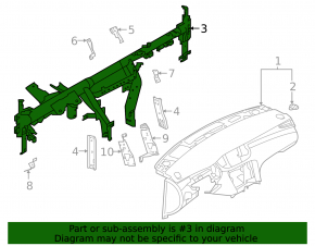 Under-torpedo pipe reinforcement Infiniti QX50 19- rusty