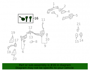 Front left lock cylinder Lexus LS460 LS600h 07-12