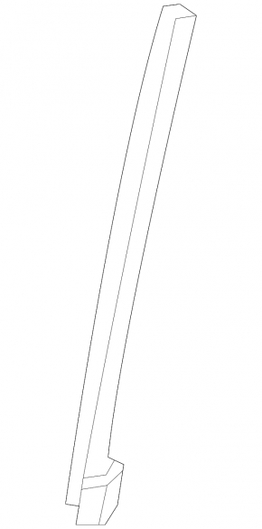 Acura MDX 14-20 Front Left Door Glass Guide Rear