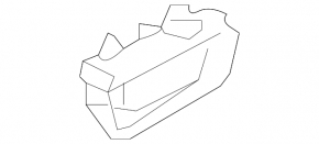 Left air vent shield for Honda Accord 13-17