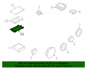 Audi Q3 83A 19-25 Audio Amplifier Bracket
