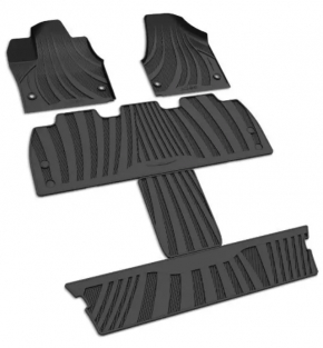 Set of floor mats Chrysler Pacifica 17-23 rubber black