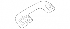 Ceiling handle rear left Kia Forte 20-24 gray