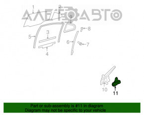 Rear left window lift motor Lexus ES350 07-12