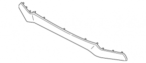 Upper rear bumper trim Hyundai Kona 18-21 1.6, 2.0