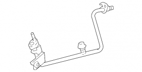 Air conditioner tube compressor-heater second Lexus GS300 GS350 06-11