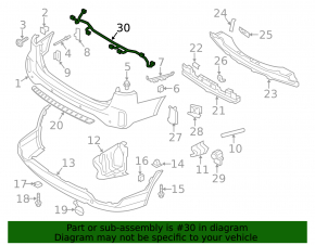 Kia Sorento 2014-2015 rear bumper wiring harness for parking sensors