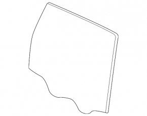 Glass door rear left Porsche Cayenne 958 11-17