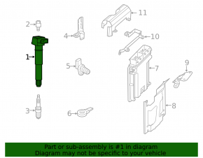 Ignition Coil Porsche Cayenne 958 11-17 Hybrid