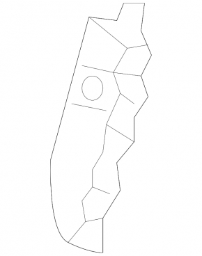 Left Ventilation Shield Hyundai Veloster 12-17
