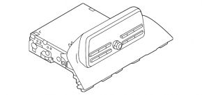 Monitor, display Mazda 3 14-18 BM prerest