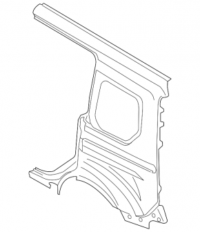 Quarter wing rear left Ford Transit Connect MK2 13-23 long wheelbase