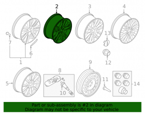 Wheel disk R19 Lincoln MKC 15-19 type 2
