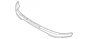 Front bumper lip Ford Explorer 16-19 rest, worn