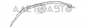 Right side curtain airbag for Mercedes W221