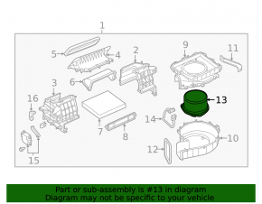 Heater fan motor for the Infiniti QX56 QX80 10-20