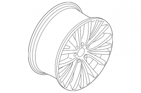 Wheel disk R19 x 9J ET48 BMW X5 F15 14-18 448 style, light curb