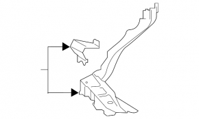 Subaru Forester 19-24 SK right side member bracket