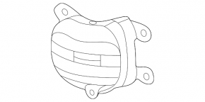 Left fog light plug Toyota Sienna 21-25