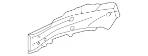 Outer part of the front left side member of a Toyota Avalon 13-18