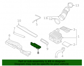 Rear air intake for VW Tiguan 18-20