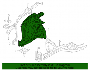 Front left quarter panel Kia Sportage 23-26 HEV