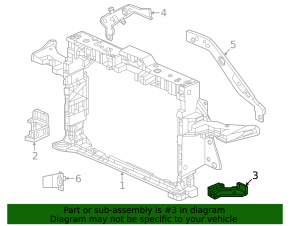 TV bracket lower left Honda CRV 23-