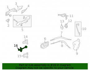 Front Left Door Limiter Acura MDX 14-20