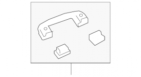Ceiling handle rear left Toyota Prius 50 Prime 17-22 beige
