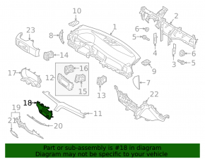 Kia Sportage 20-22 climate control and multimedia control panel, graphite, without start-stop