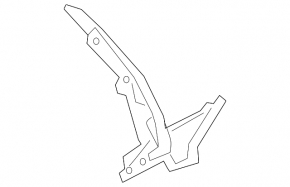Hood hinge right Audi A4 B9 17-