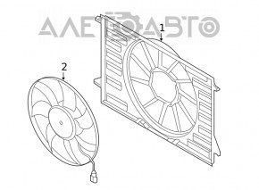 Cooling Fan Audi A4 B9 17-25 2.0T