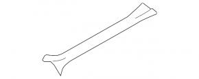 Door sill trim front left Subaru Impreza 17-23 GK black
