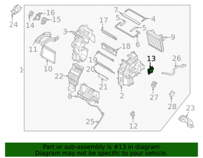 Actuator motor heater drive driver Hyundai Kona 18-23